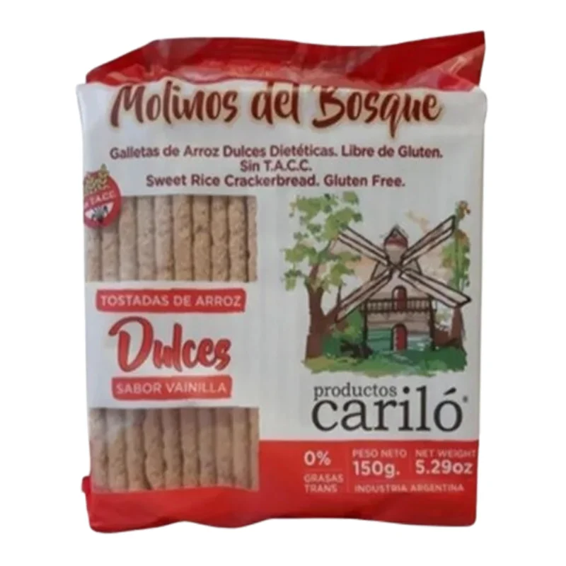 Tostada de Arroz Dulces Carilo x150g
